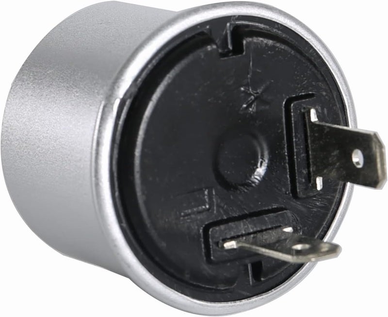 GLOFE 1X Electronic LED Flasher Relay，No Fast Hyper-Flash, 12V LED Heavy Duty EF32 2Pin Compatible with Automobile Motorcycle Bike Fix Turn Signal Bulbs Fast Hyper Flash - Image 2
